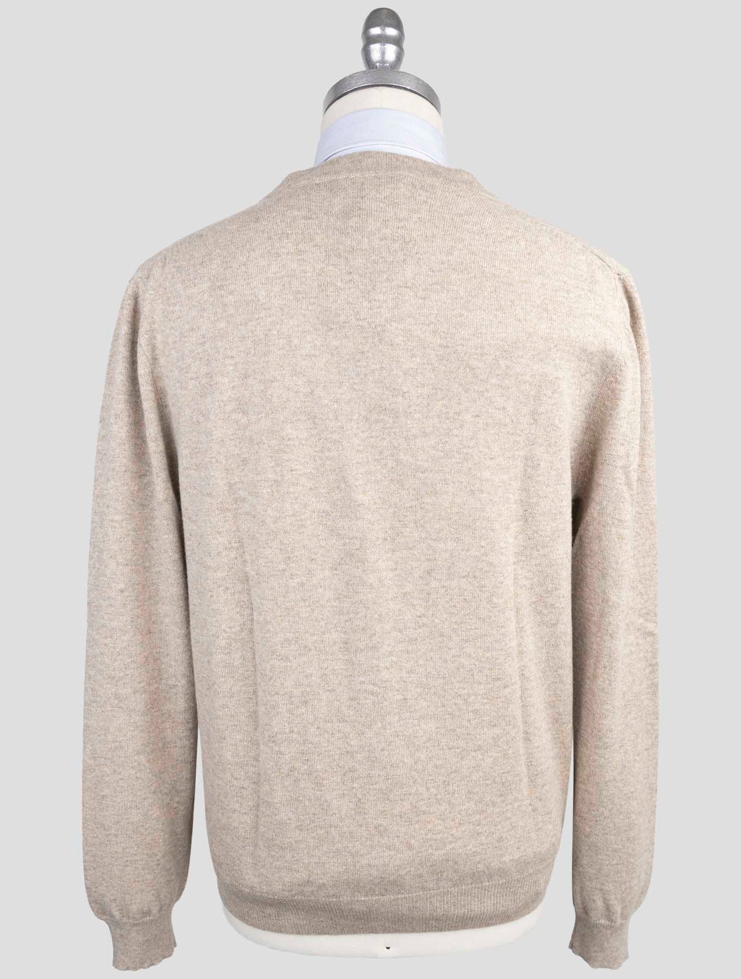 Kiton Beige Cashmere Sweater Cardigan