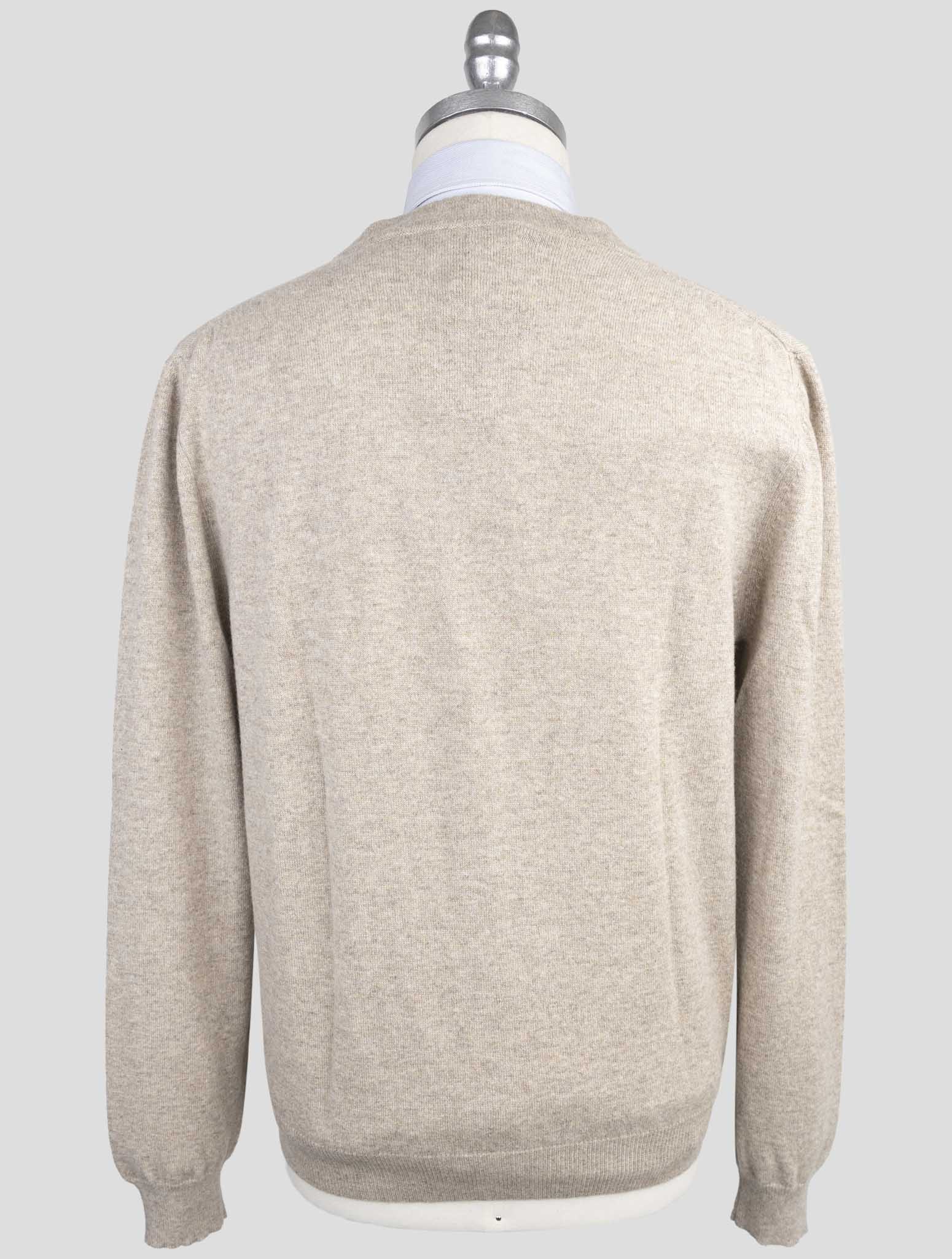 Kiton Beige Cashmere Sweater Cardigan