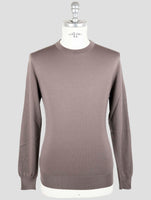 Kiton Brown Wool Sweater Crewneck