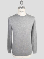 Kiton Gray Wool Sweater Crewneck