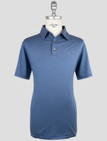 Kiton Blue Silk Cotton Polo