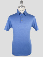 Kiton Light Blue Silk Cotton Polo