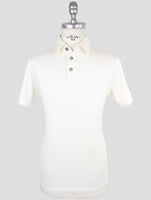 Kiton White Silk Cotton Polo