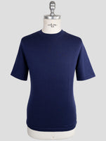 Kiton Blue Cotton T-Shirt