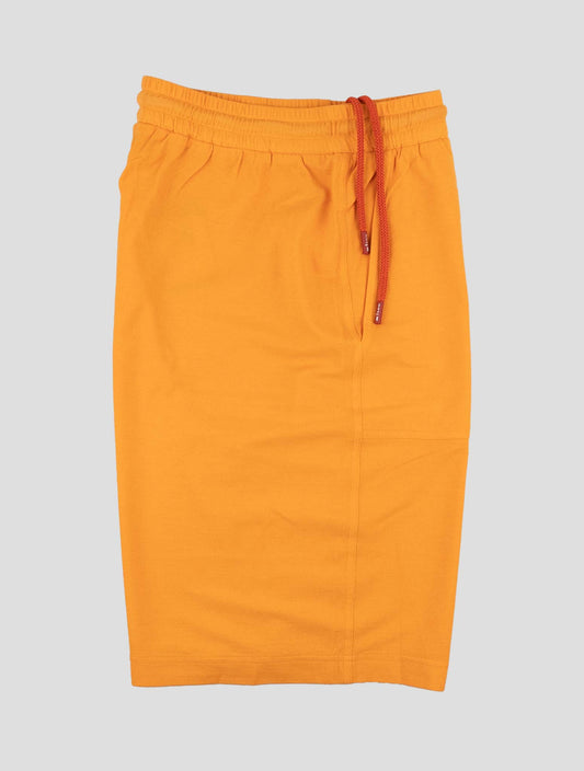 Kiton Orange Cotton Short Pants