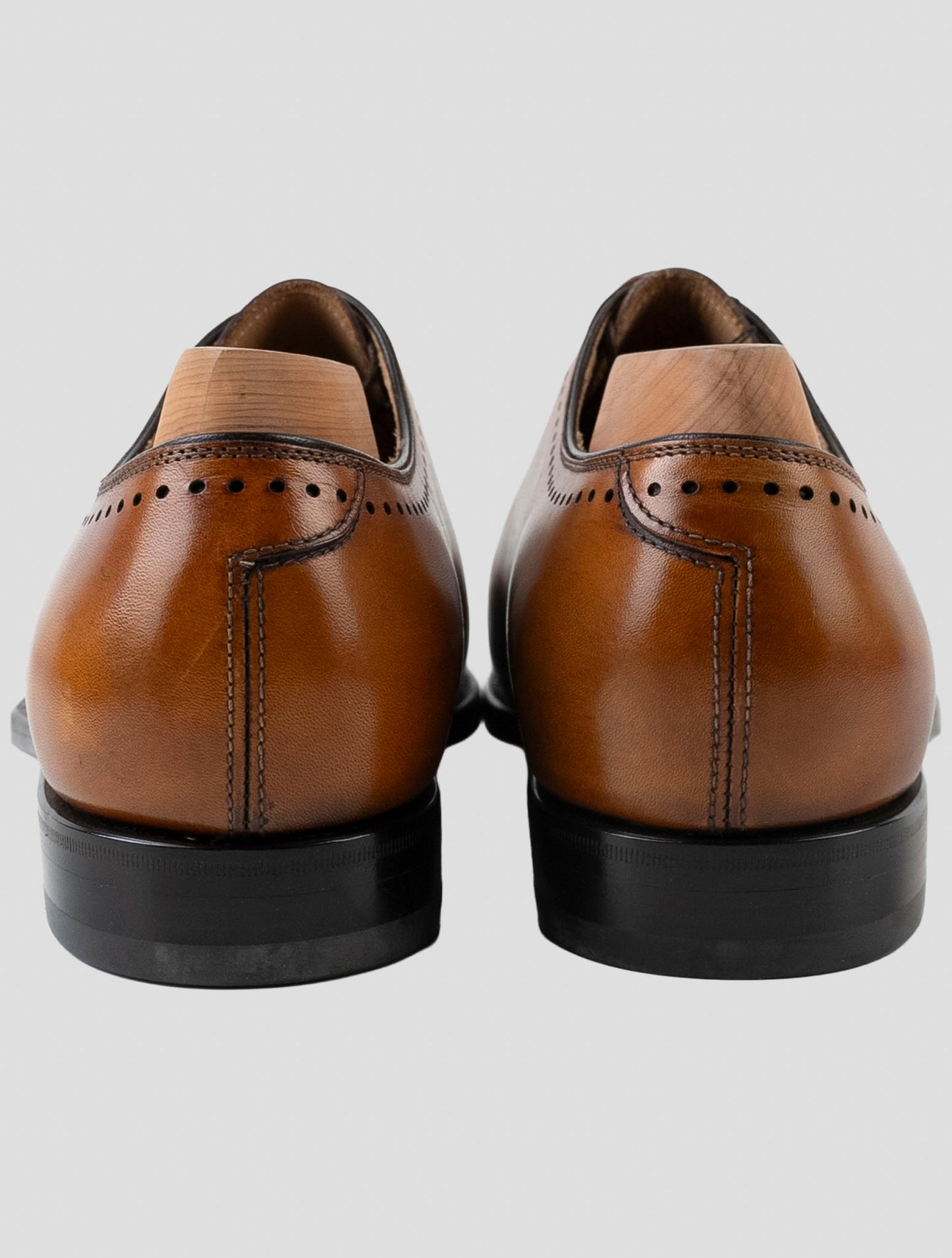 Kiton Brown Leather Dress Shoes