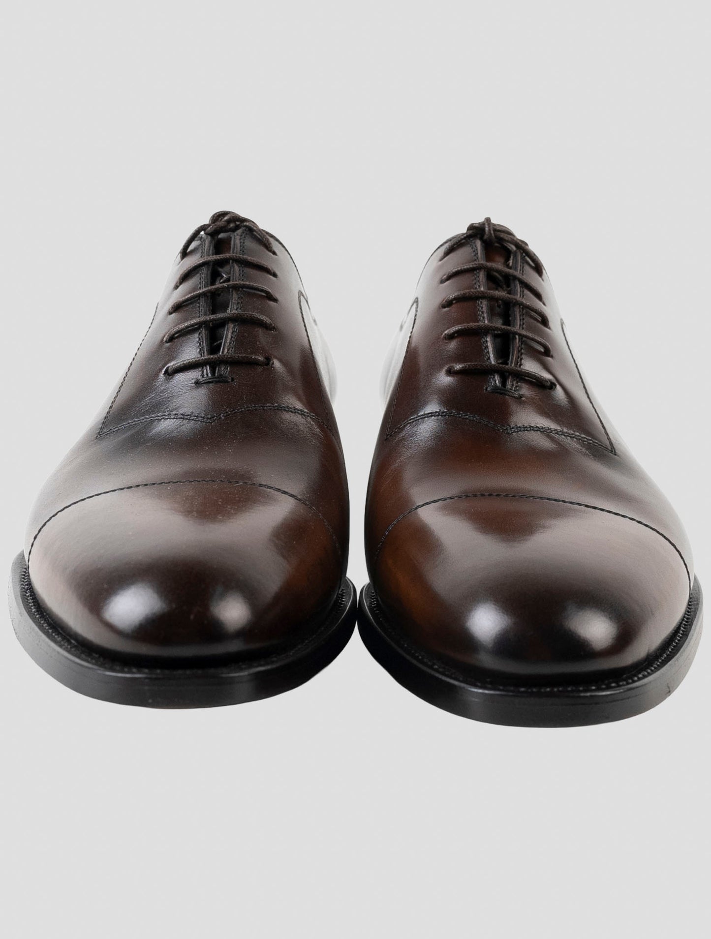 Kiton Brown Leather Dress Shoes
