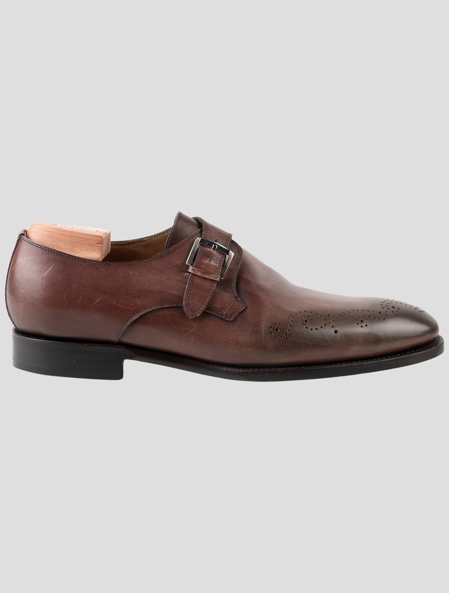 Kiton Brown Leather Dress Shoes