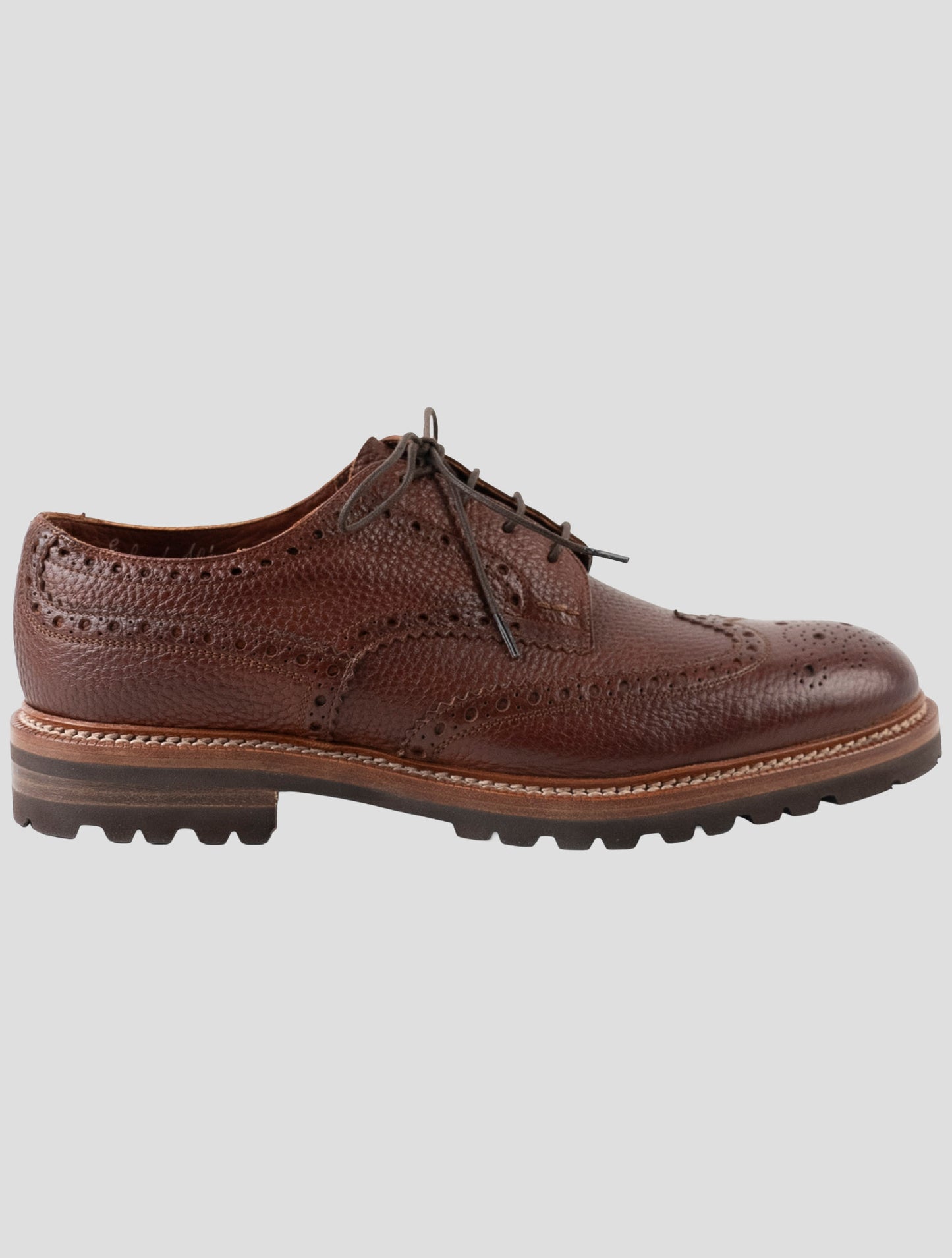 Kiton Brown Leather Dress Shoes