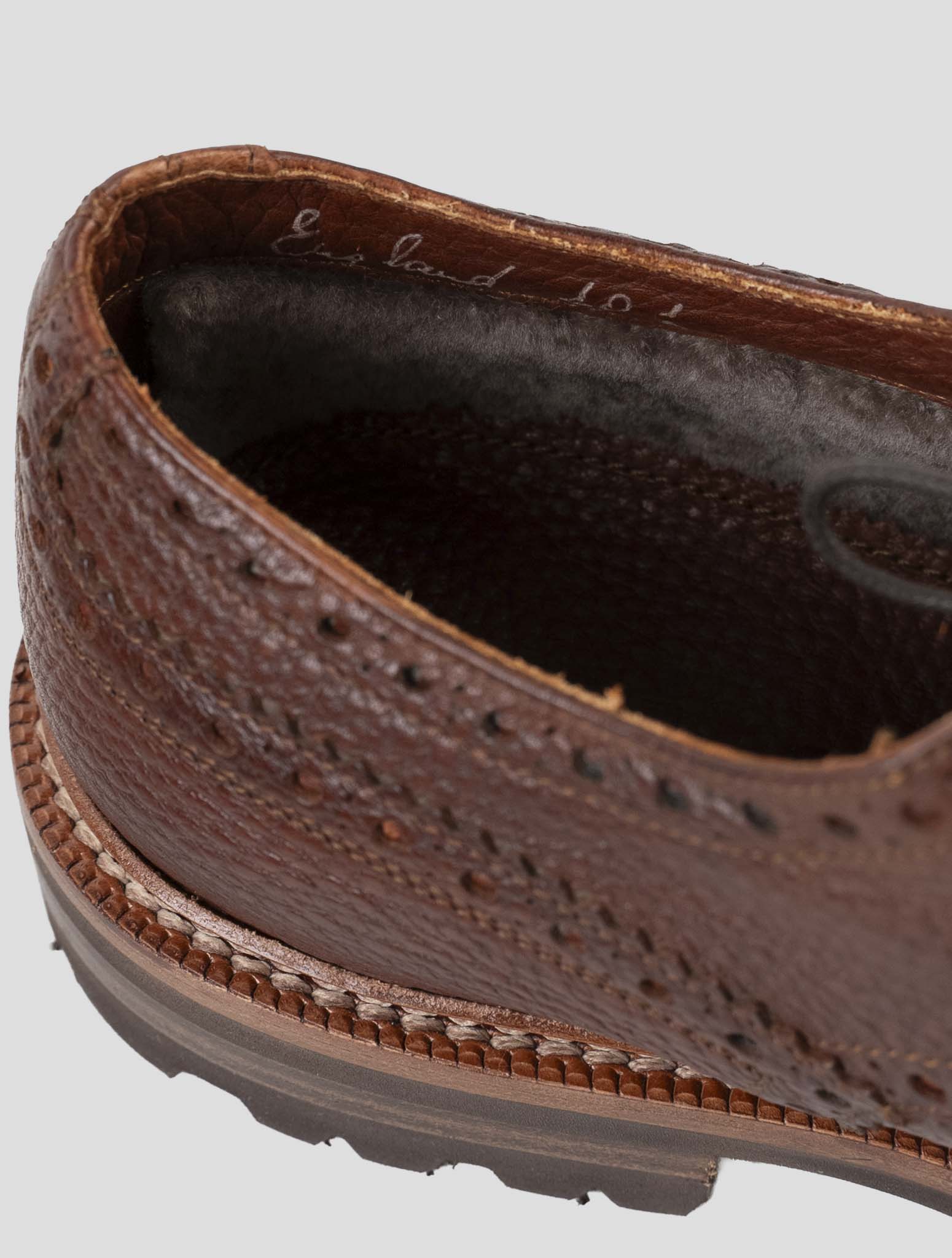 Kiton Brown Leather Dress Shoes