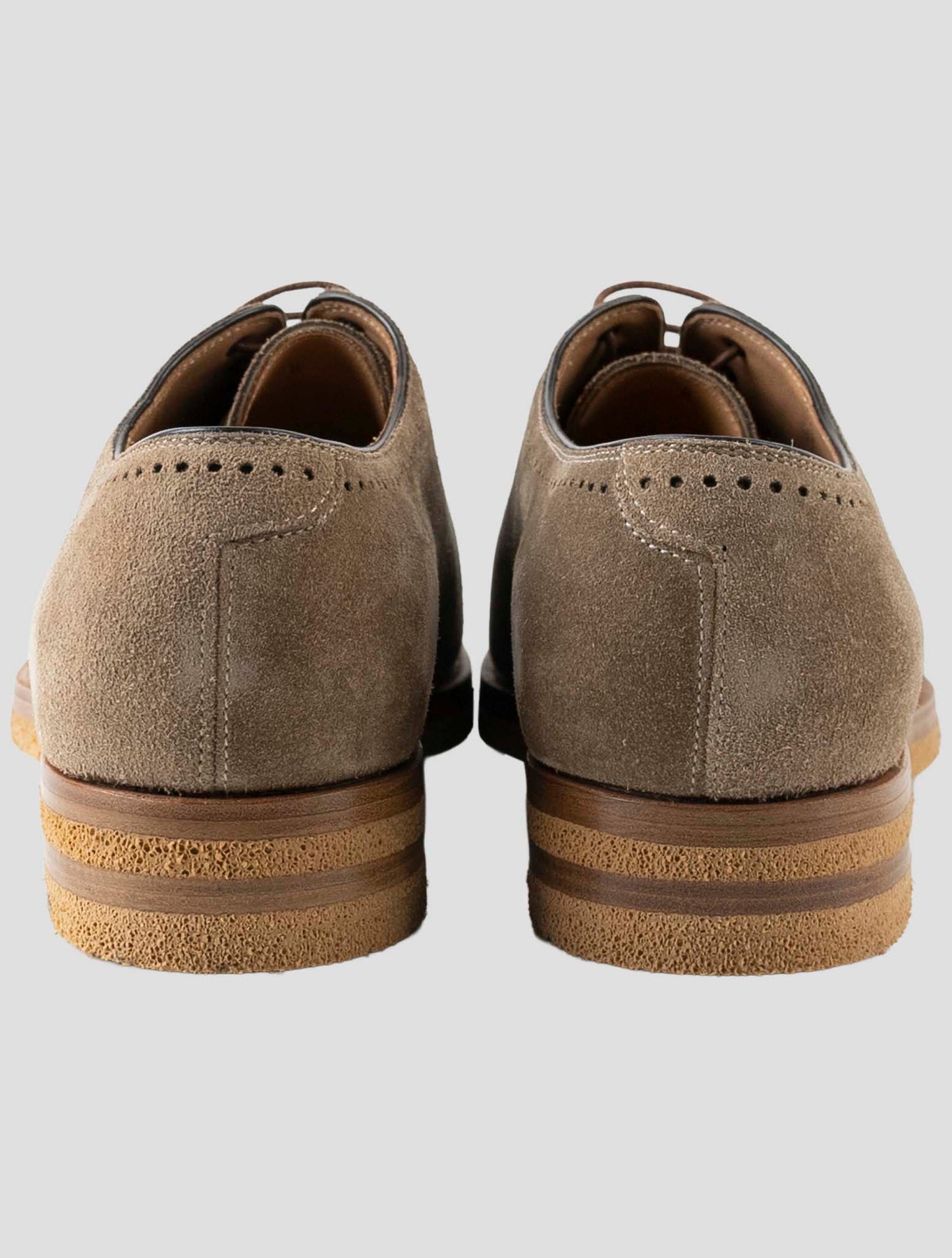 Kiton Brown Leather Suede Dress Shoes