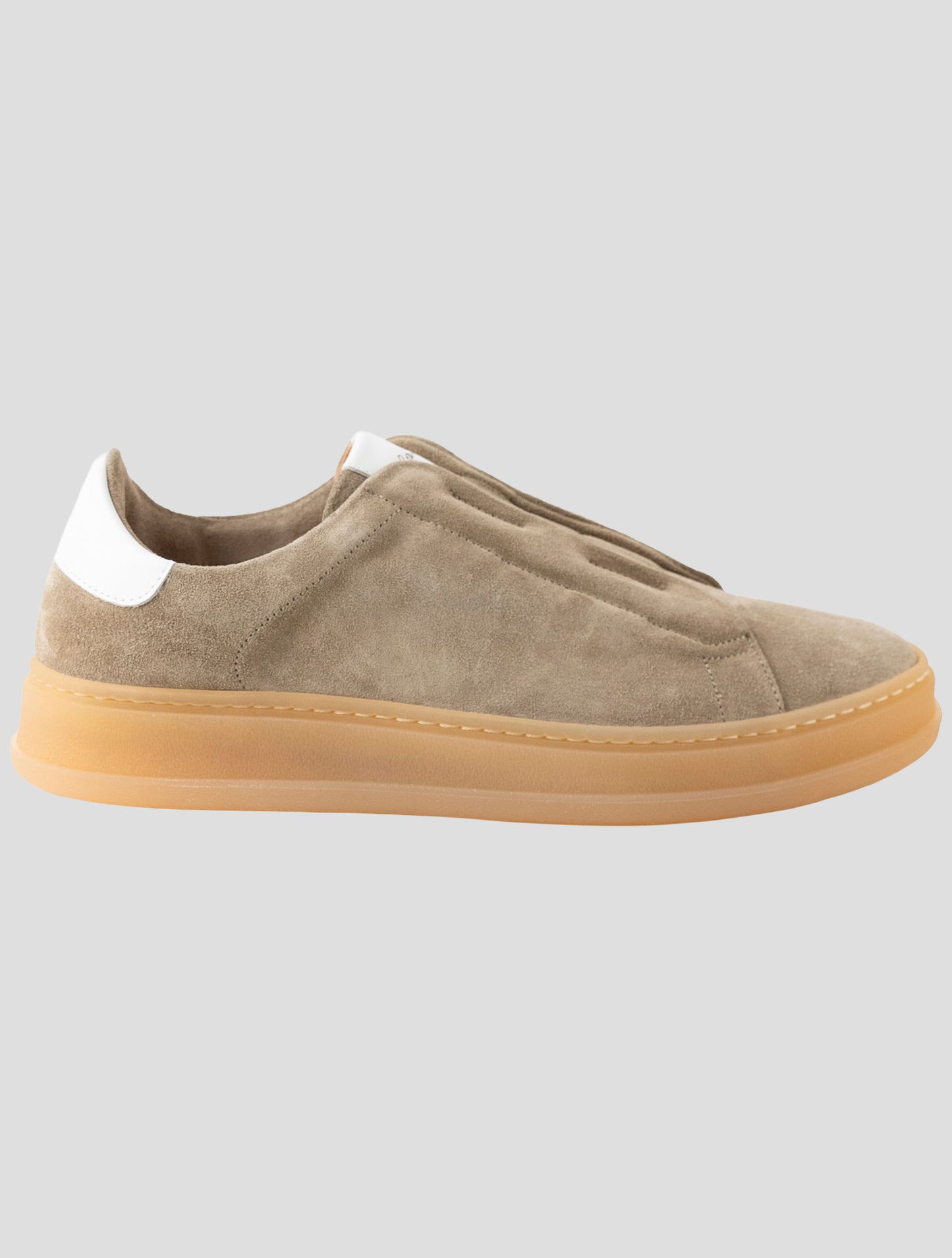 Kiton Brown Leather Suede Sneakers