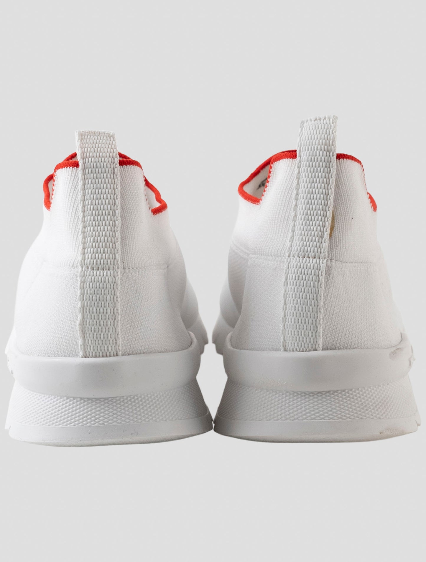 Kiton White Cotton Ea Sneakers