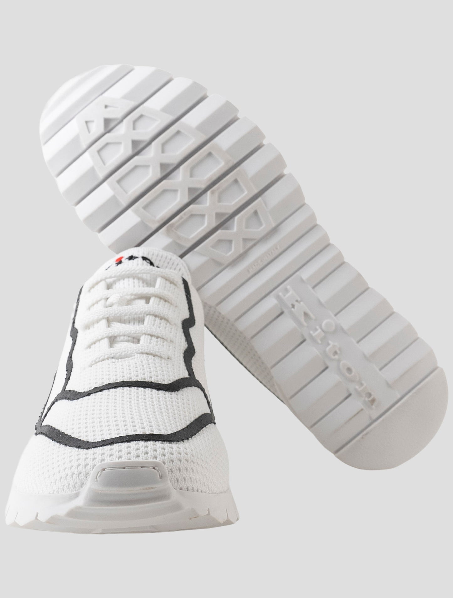Kiton White Cotton Ea Sneakers