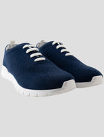 Kiton Blue Cashmere Sneakers
