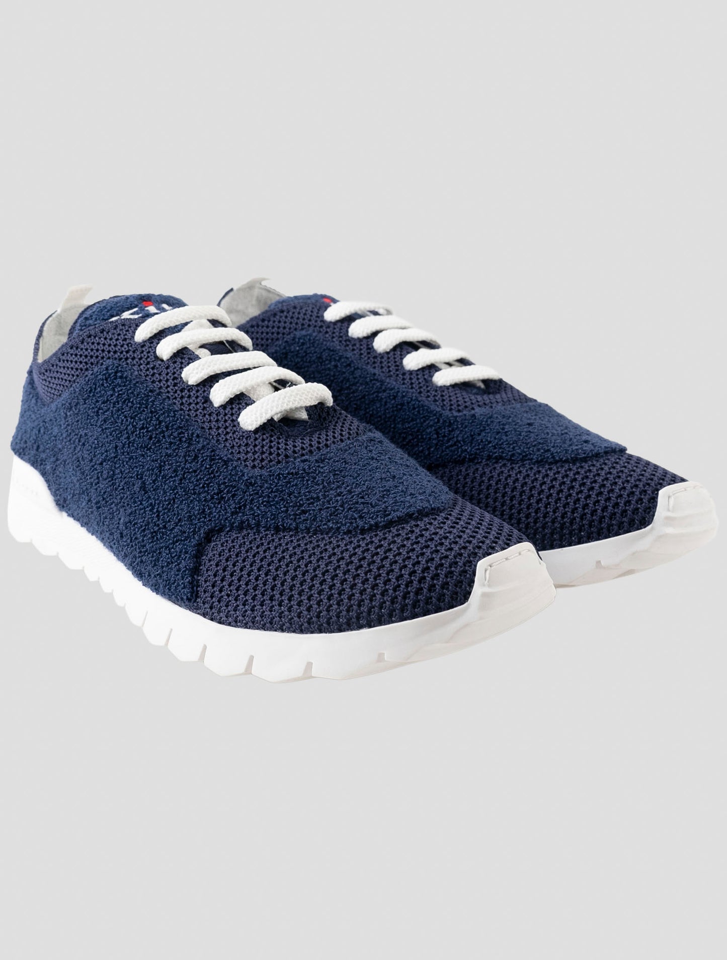 Kiton Blue Wool Pl Sneakers