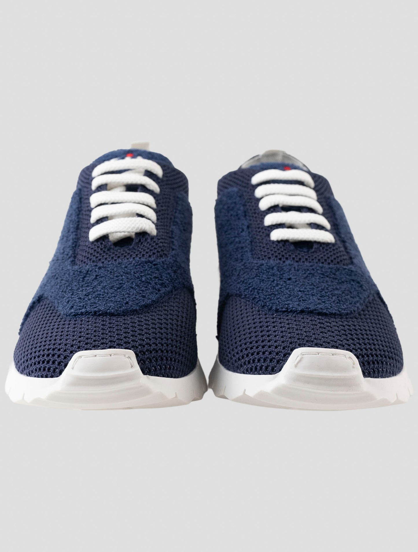 Kiton Blue Wool Pl Sneakers