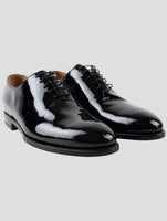 Kiton Black Leather Dress Shoes