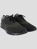 Kiton Dark green Cotton Ea Sneakers