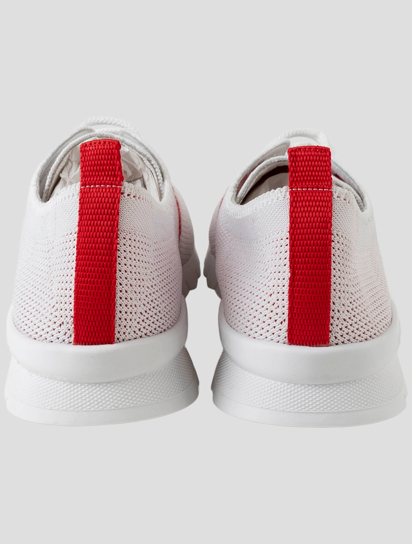 Kiton White Cotton Ea Sneakers