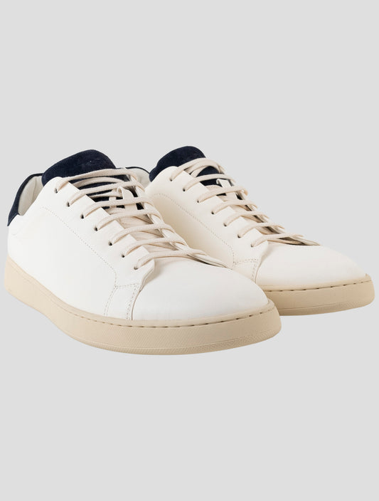 Kiton White Leather  Sneakers