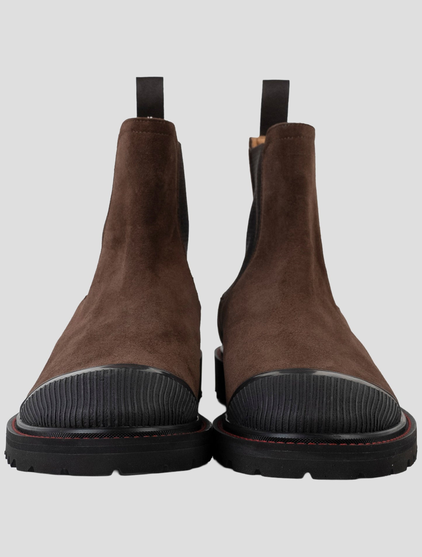 Kiton Brown Leather Suede Boots