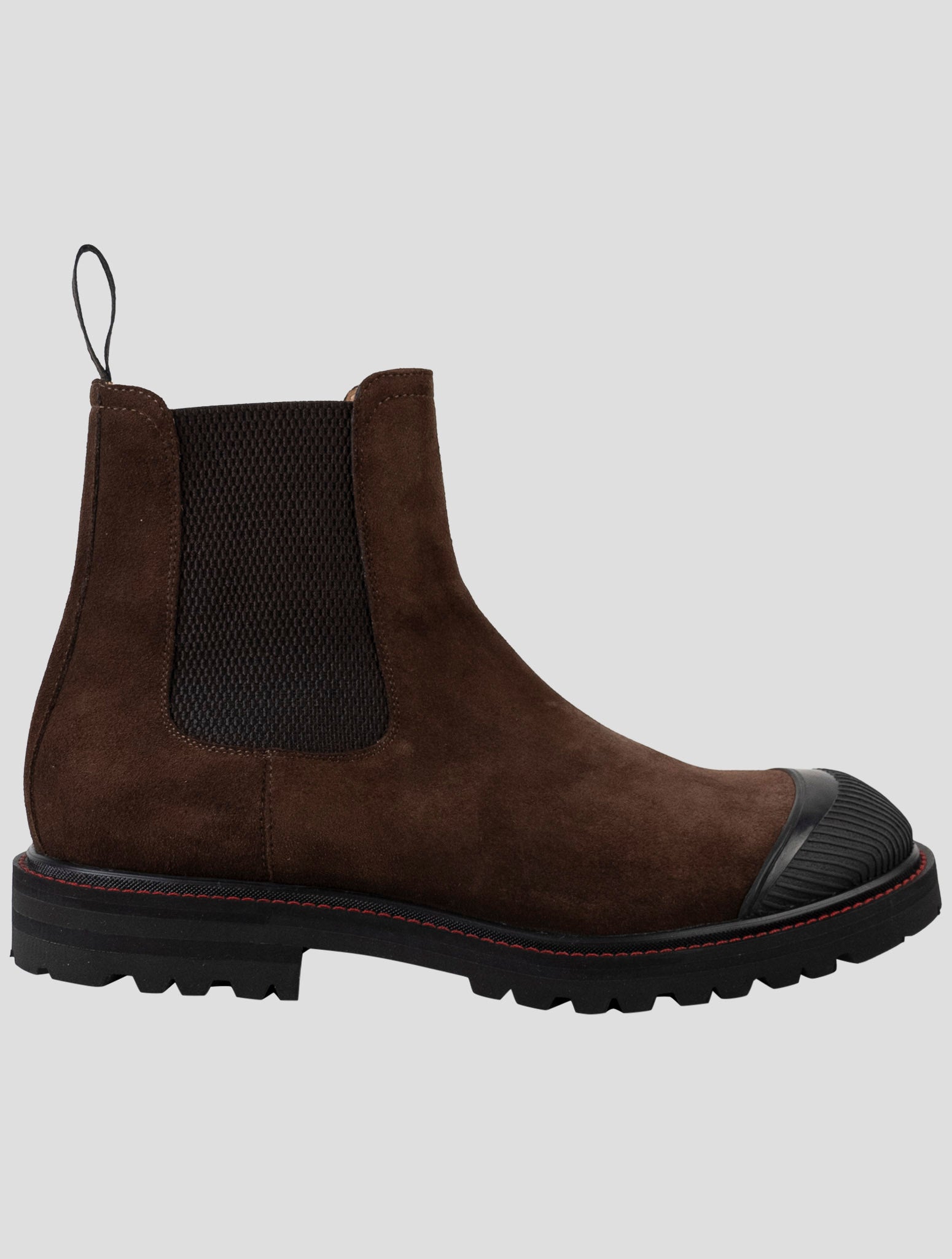 Kiton Brown Leather Suede Boots