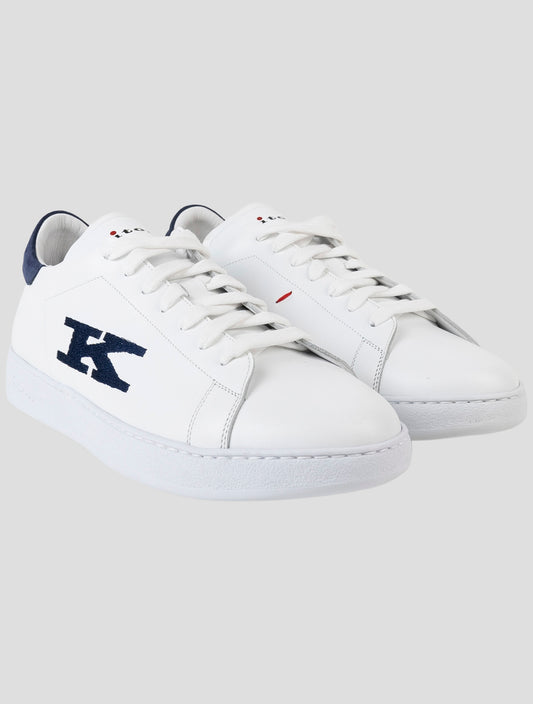 Kiton White Leather Sneakers