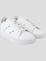 Kiton White Leather Sneakers