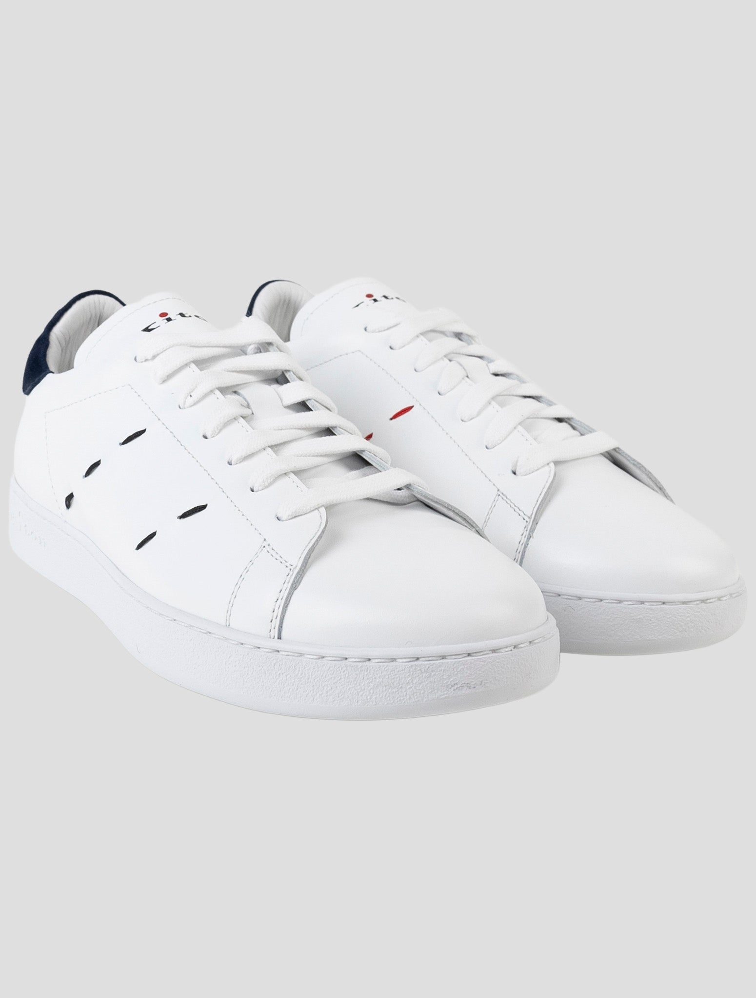 Kiton White Leather Sneakers