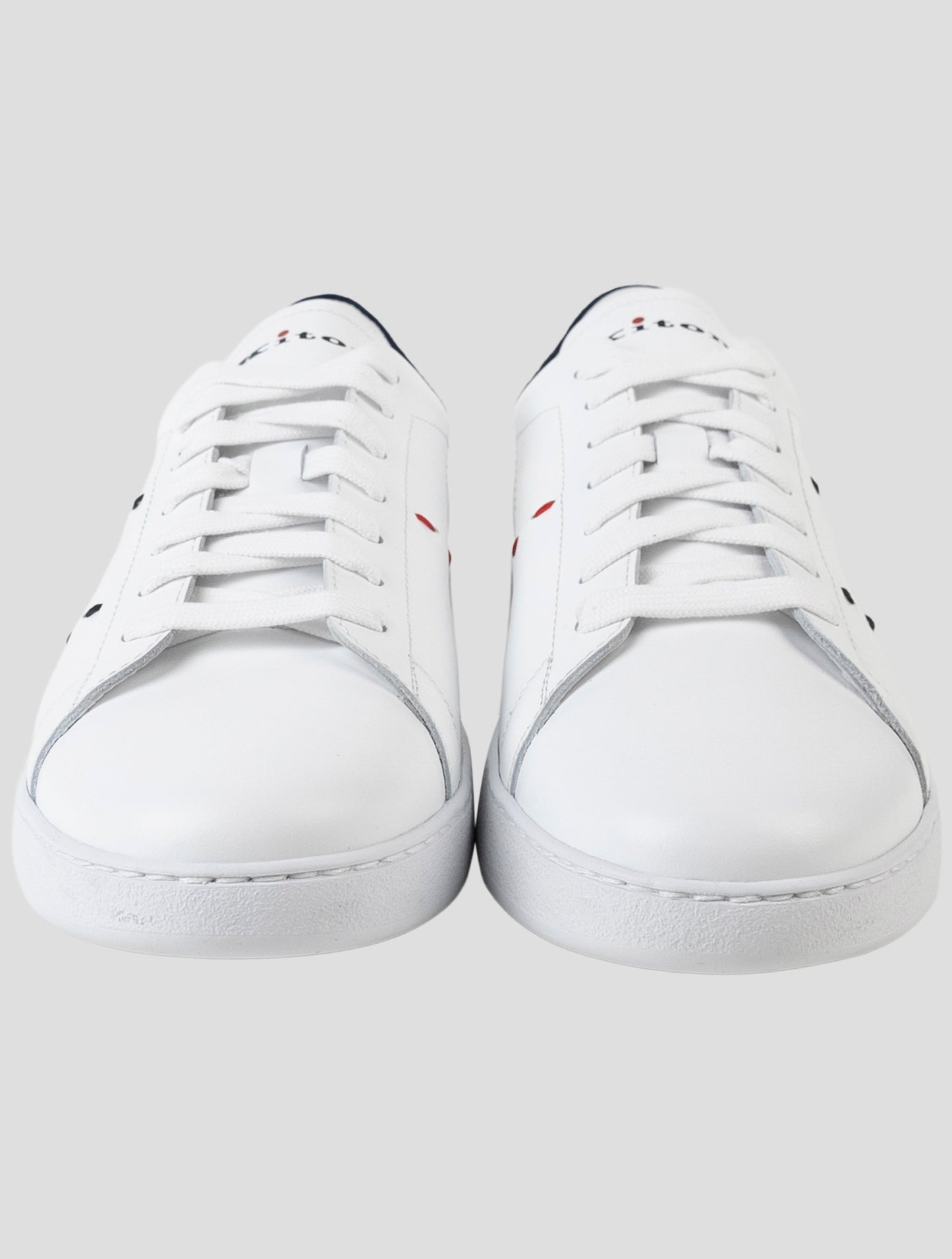 Kiton White Leather Sneakers
