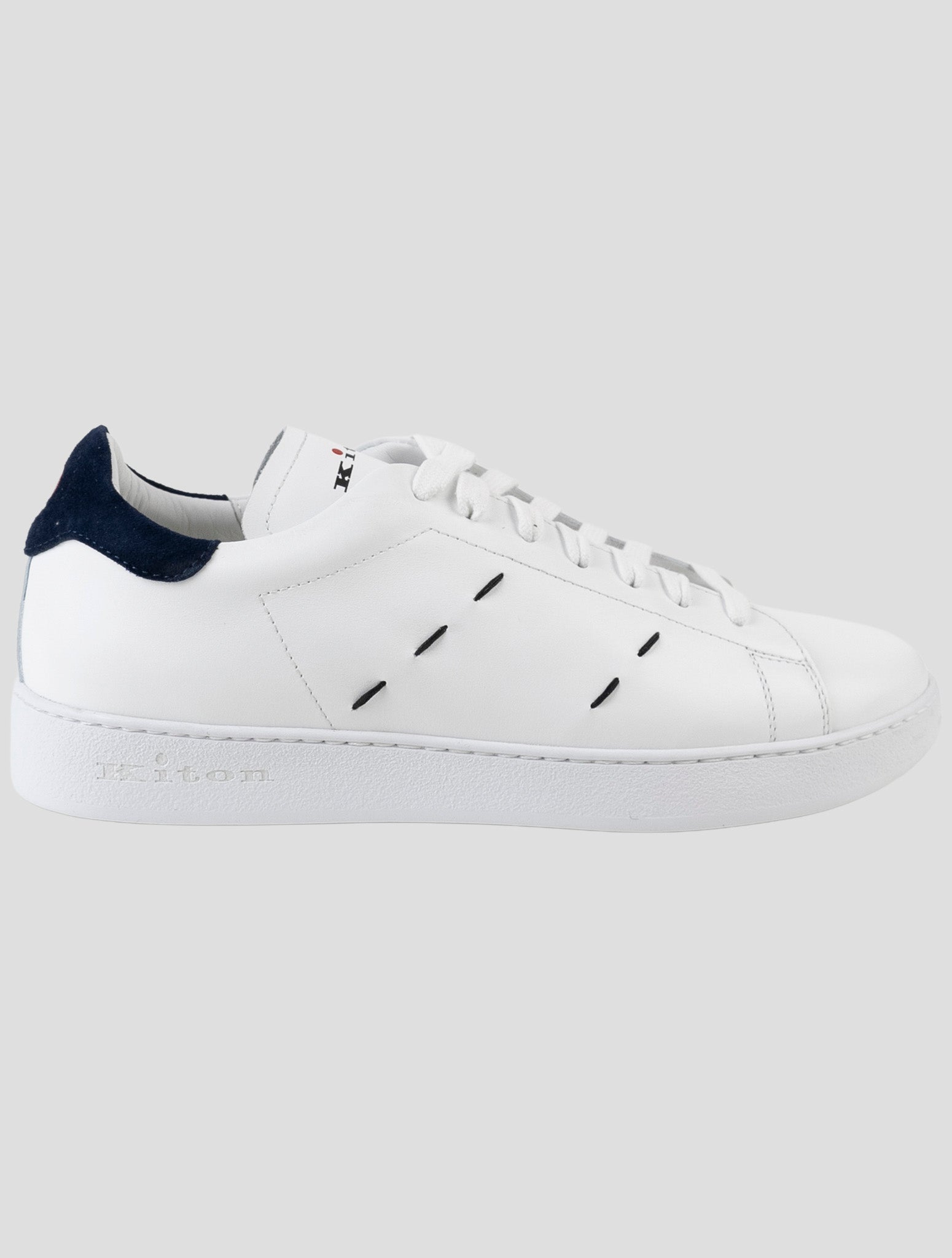 Kiton White Leather Sneakers