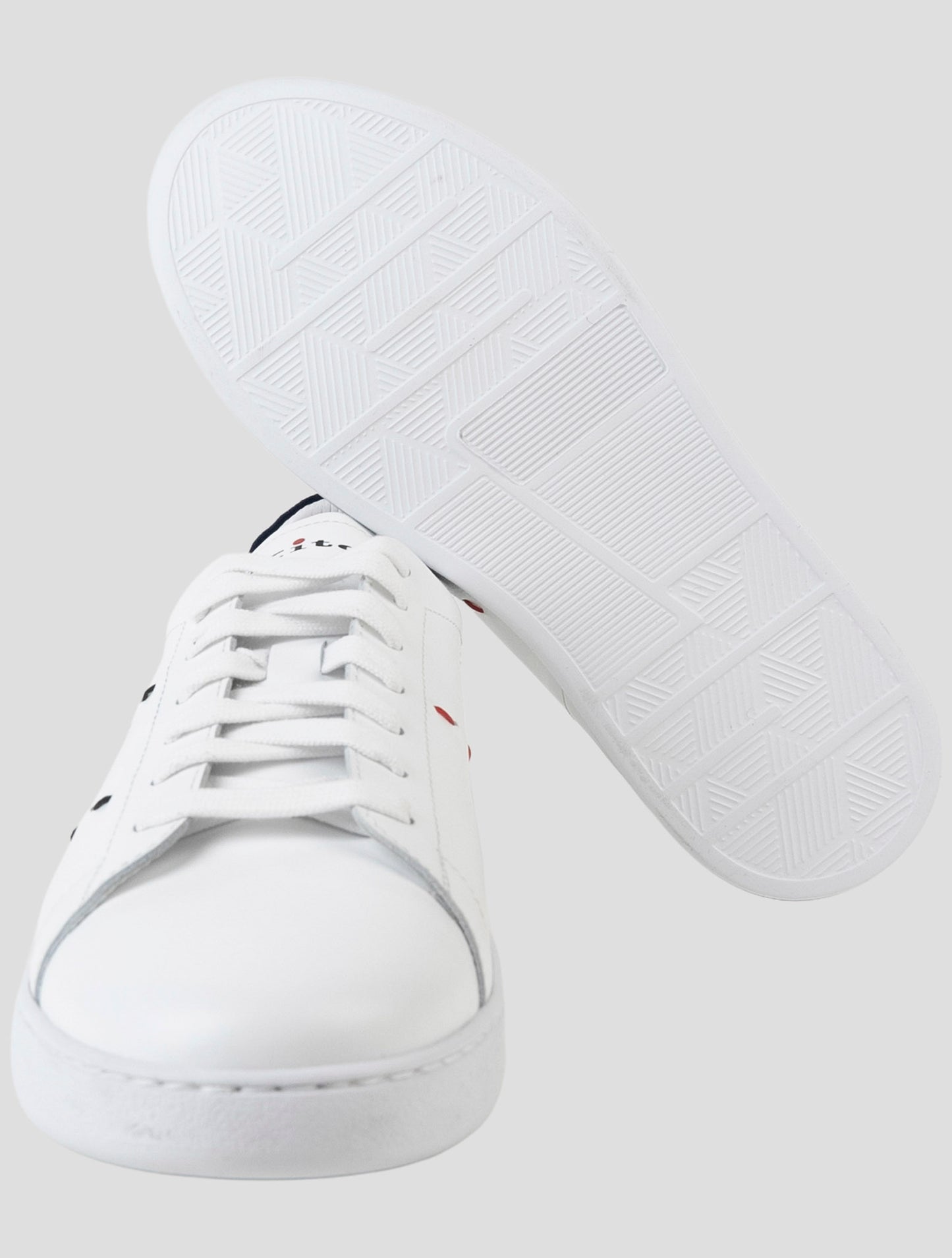 Kiton White Leather Sneakers