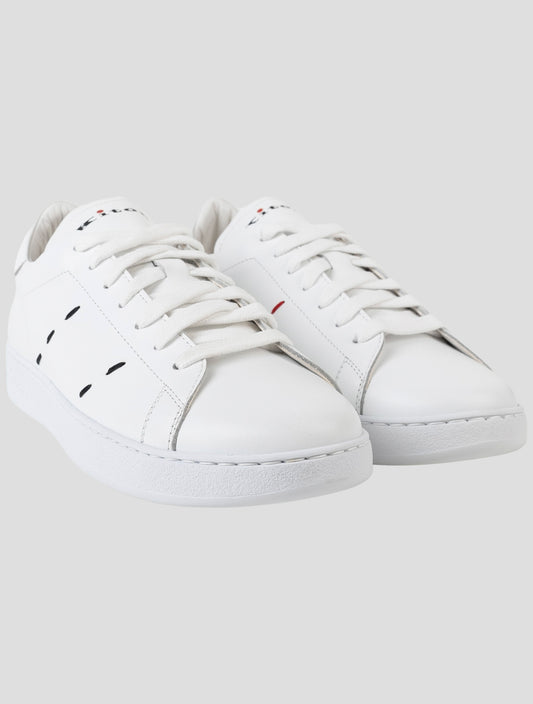 Kiton White Leather Sneakers