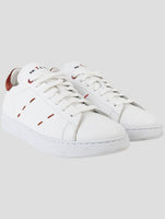 Kiton White Leather Sneakers