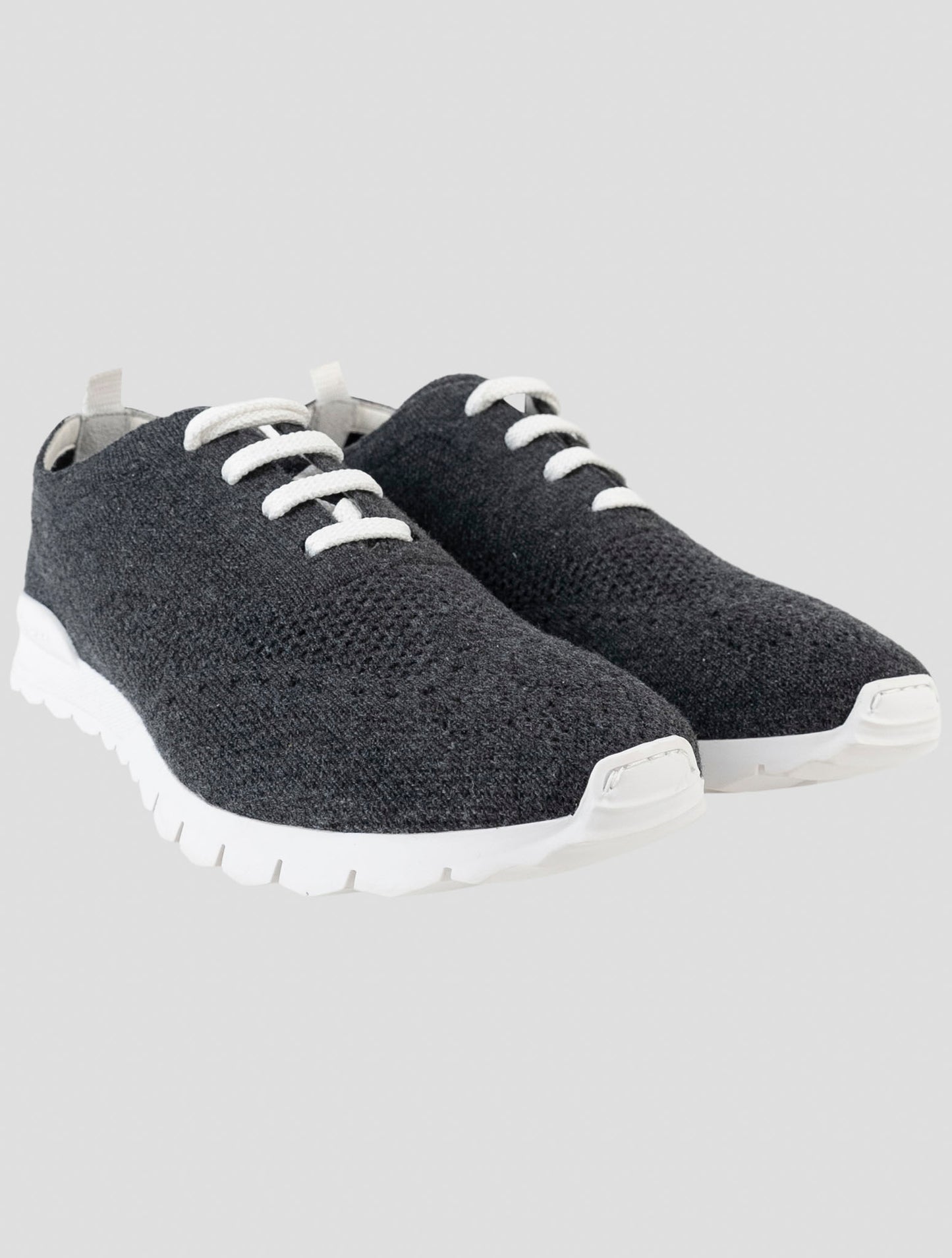 Kiton Gray Cashmere Sneakers
