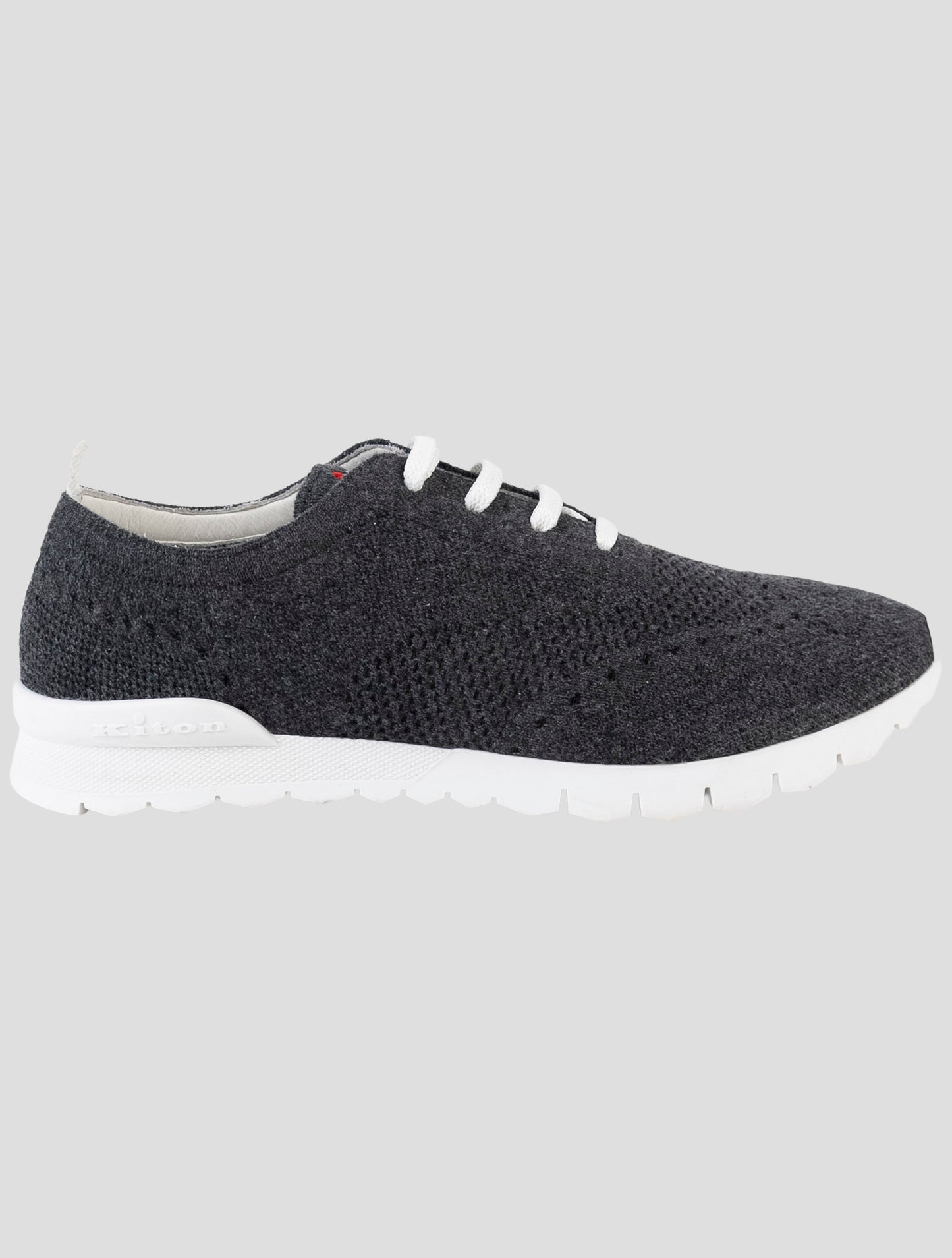 Kiton Gray Cashmere Sneakers