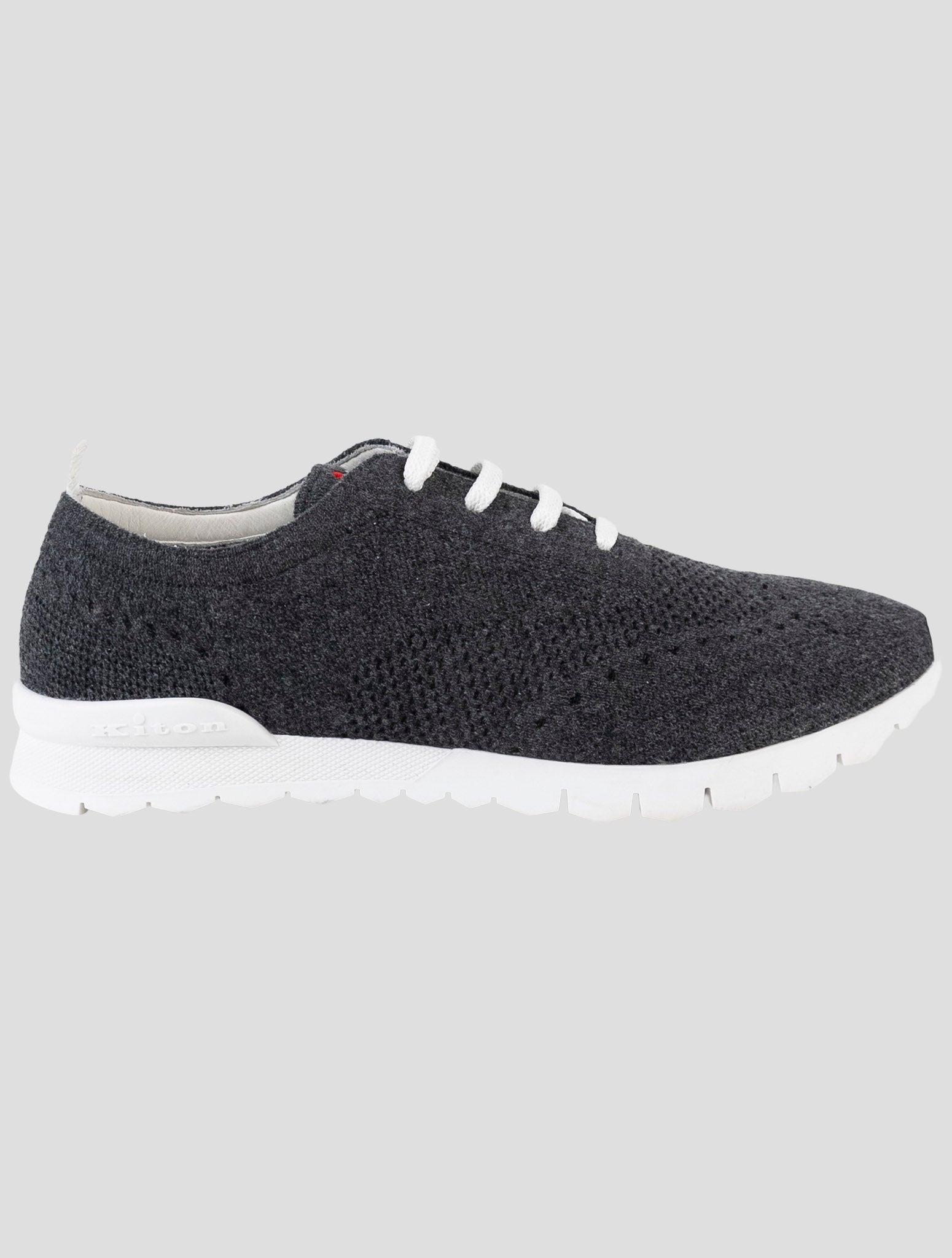 Kiton Gray Cashmere Sneakers