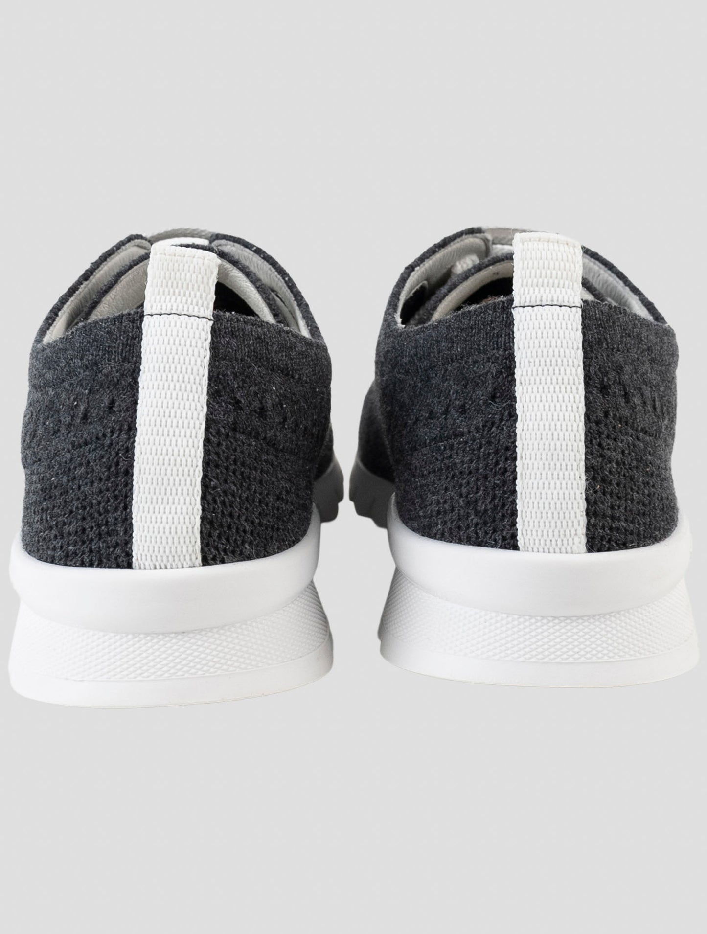 Kiton Gray Cashmere Sneakers