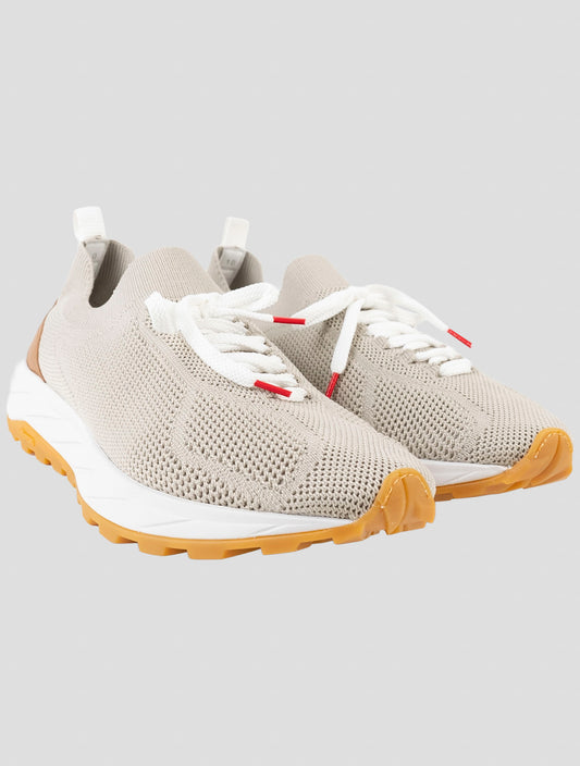 Kiton Beige Pl Ea Pa Sneakers