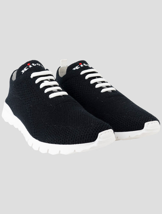 Kiton Blue Cashmere Sneakers