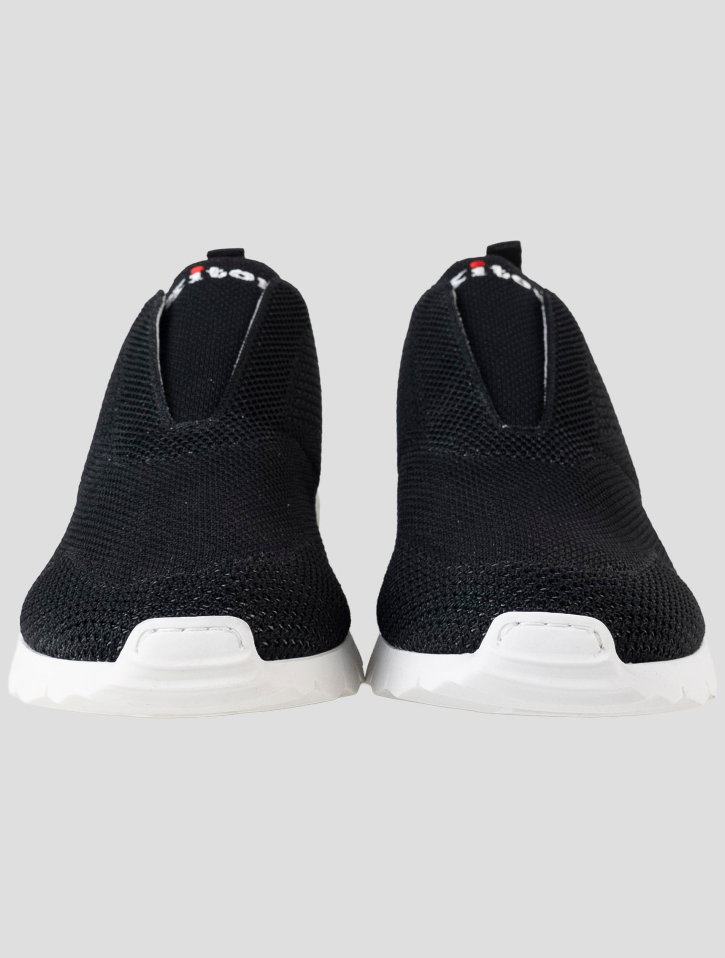 Kiton Black Cotton Ea Sneakers