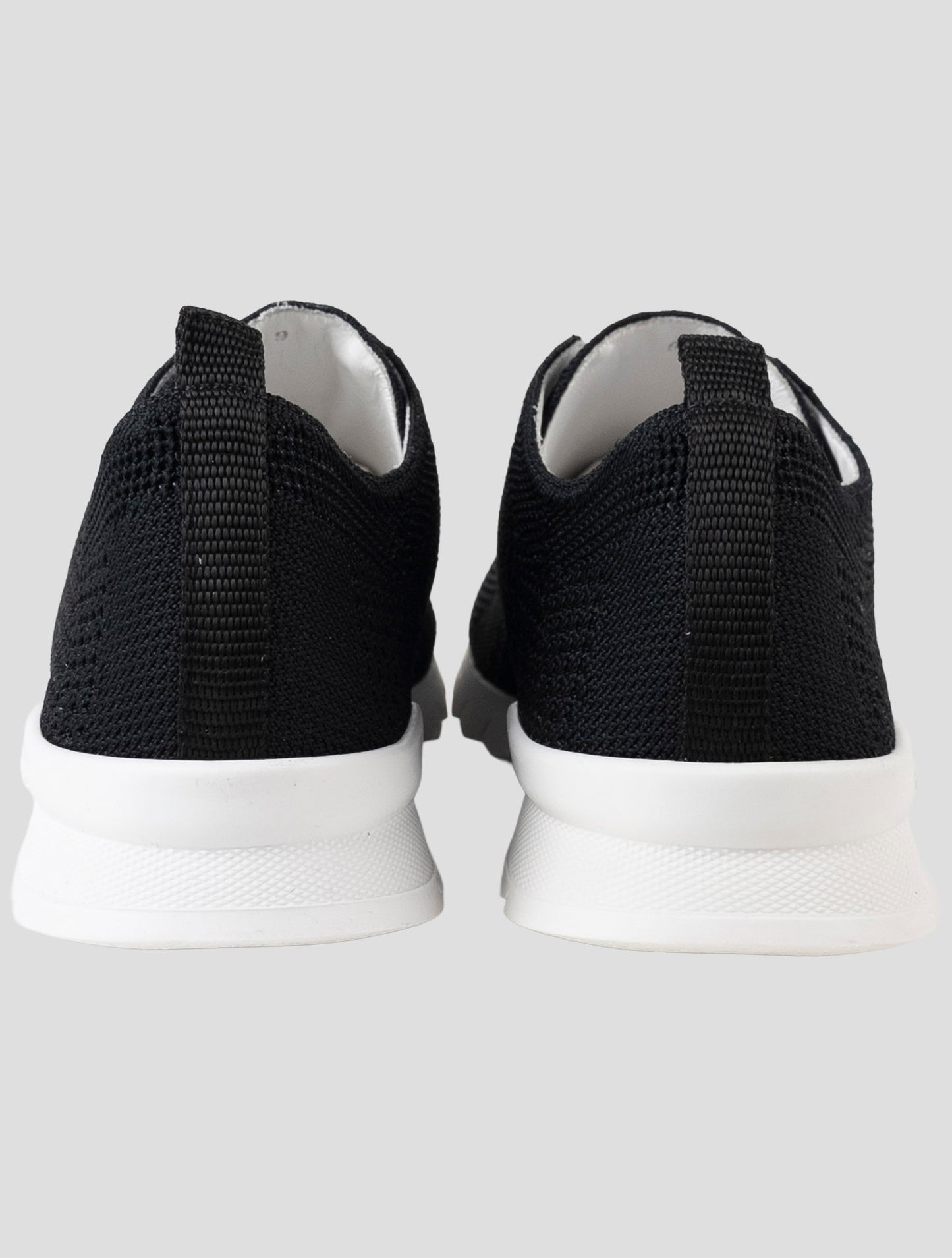 Kiton Black Cotton Ea Sneakers