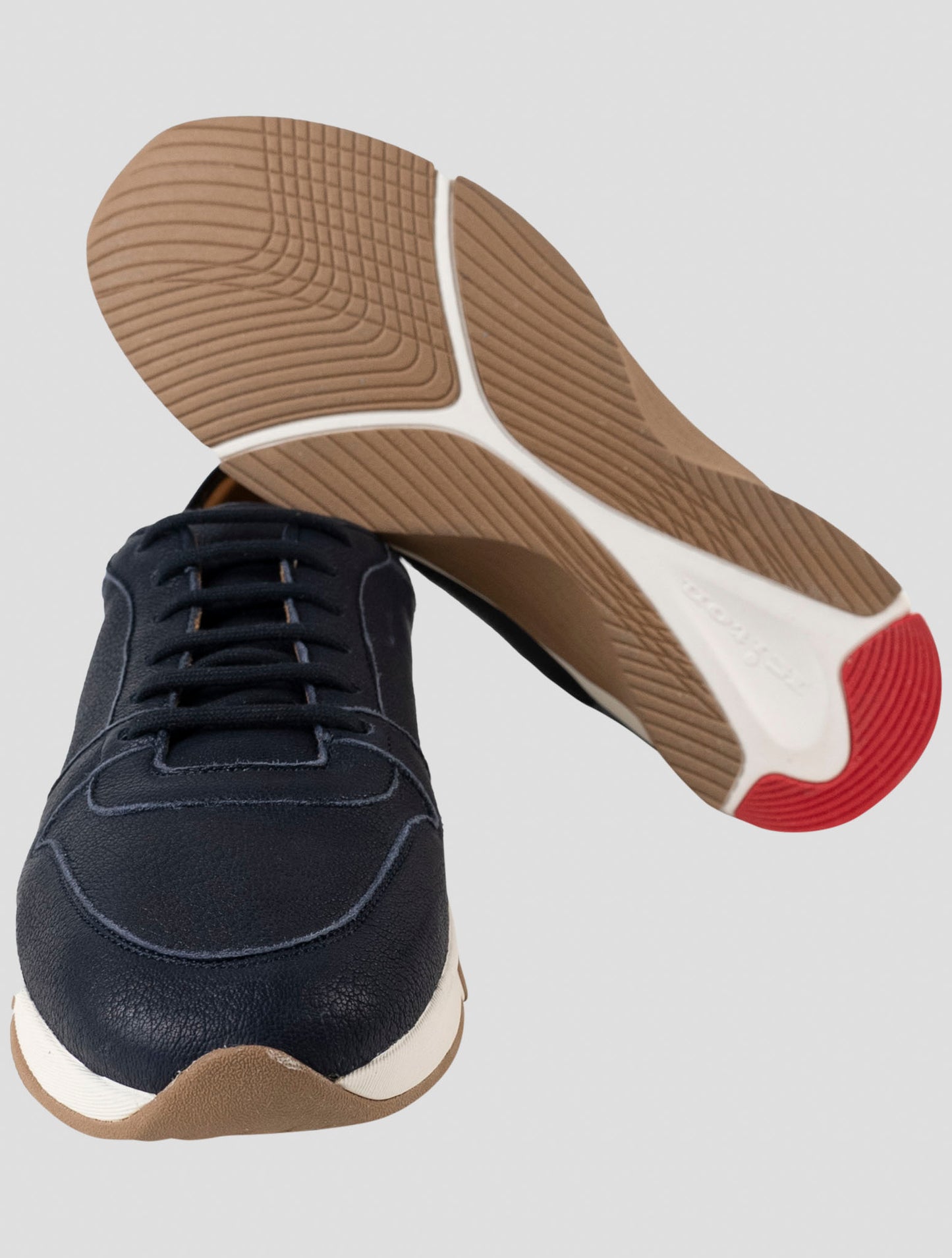 Kiton Blue Leather Sneakers