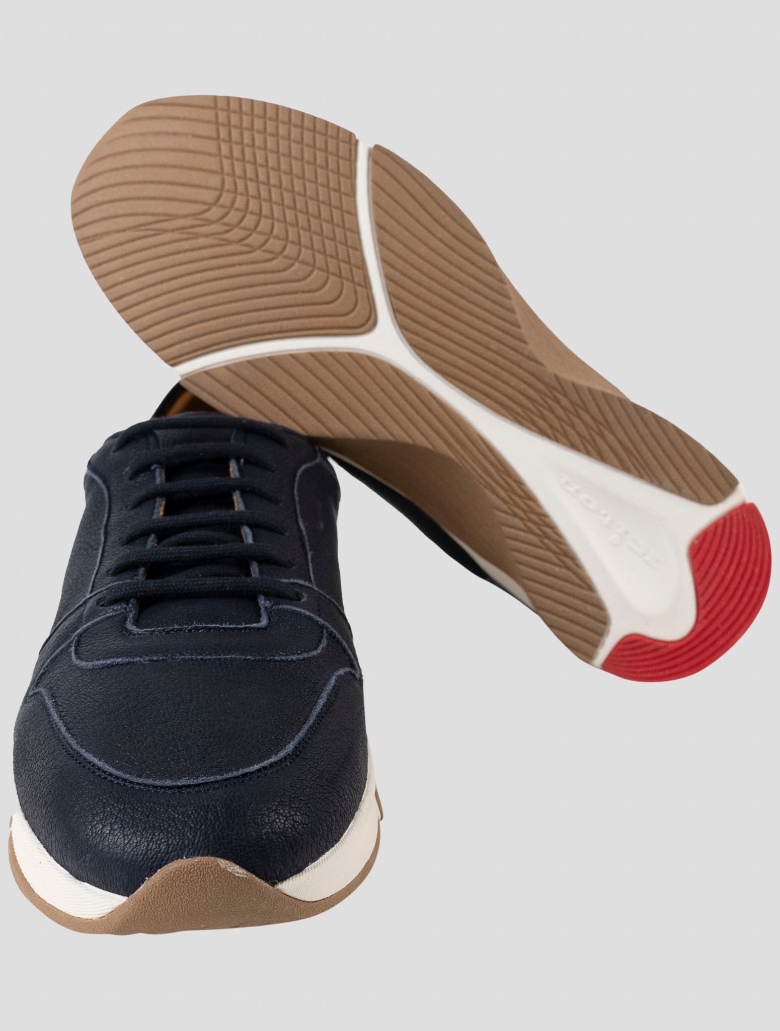 Kiton Blue Leather Sneakers