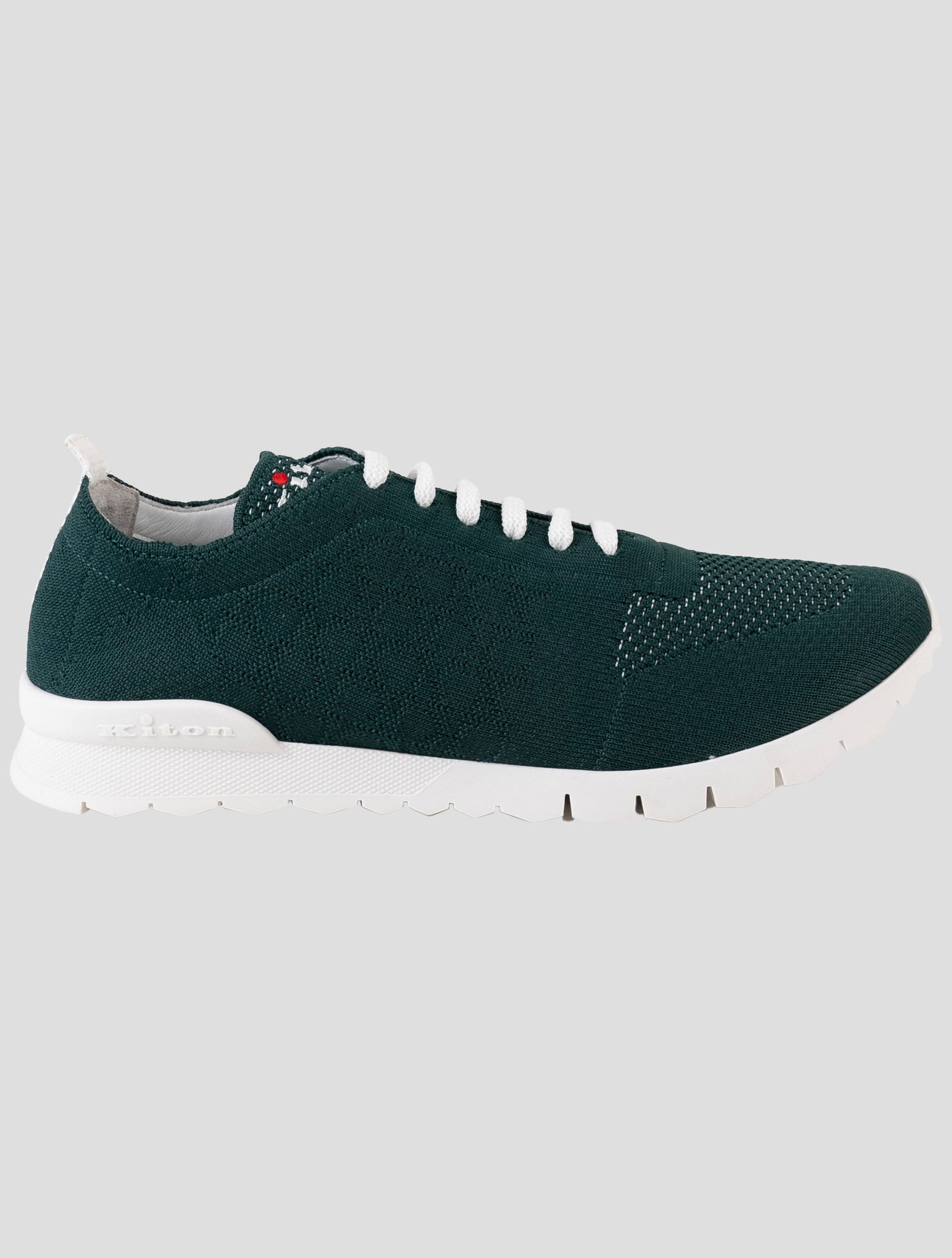 Kiton Green Cotton Ea Sneakers