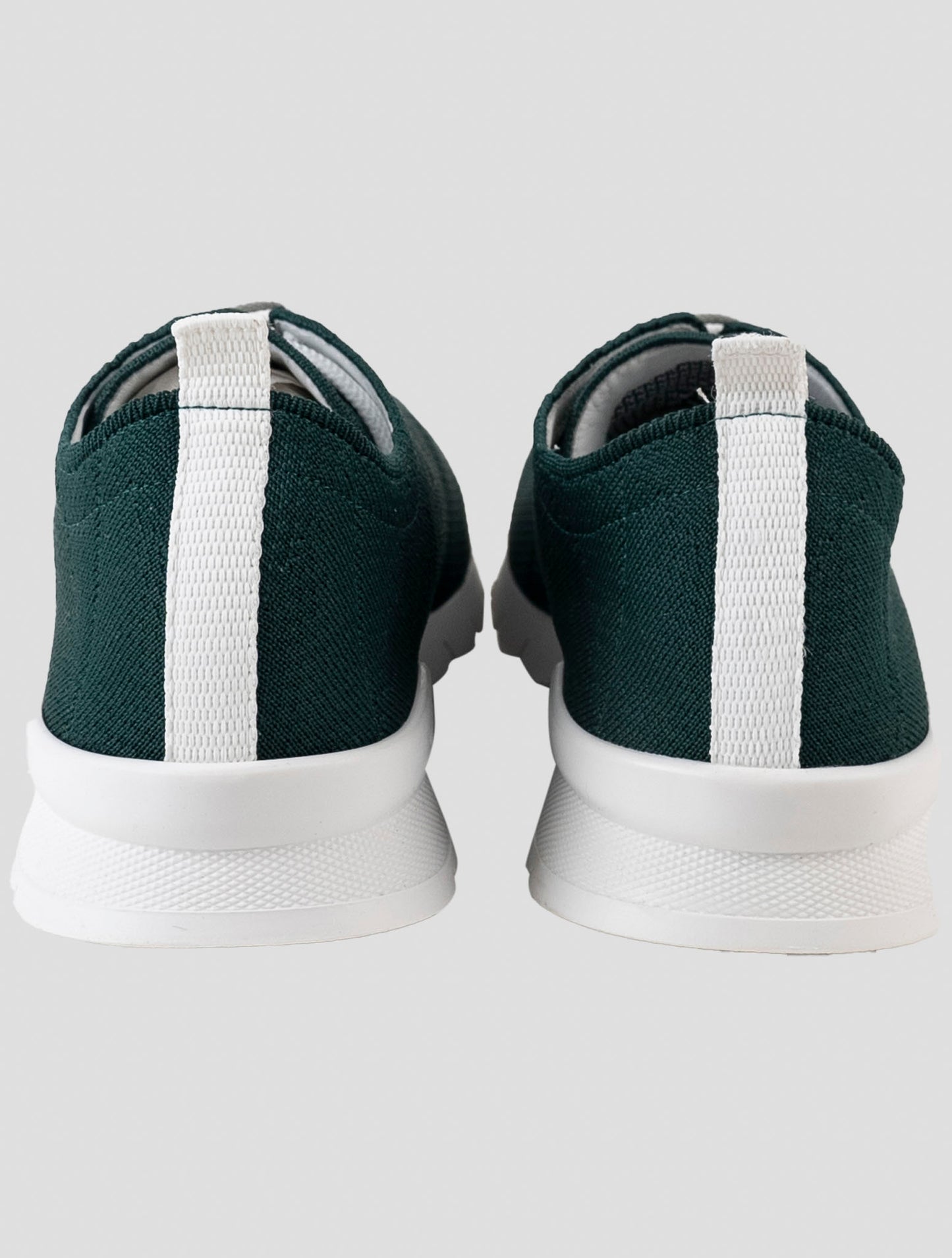 Kiton Green Cotton Ea Sneakers