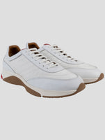 Kiton White Leather Sneakers