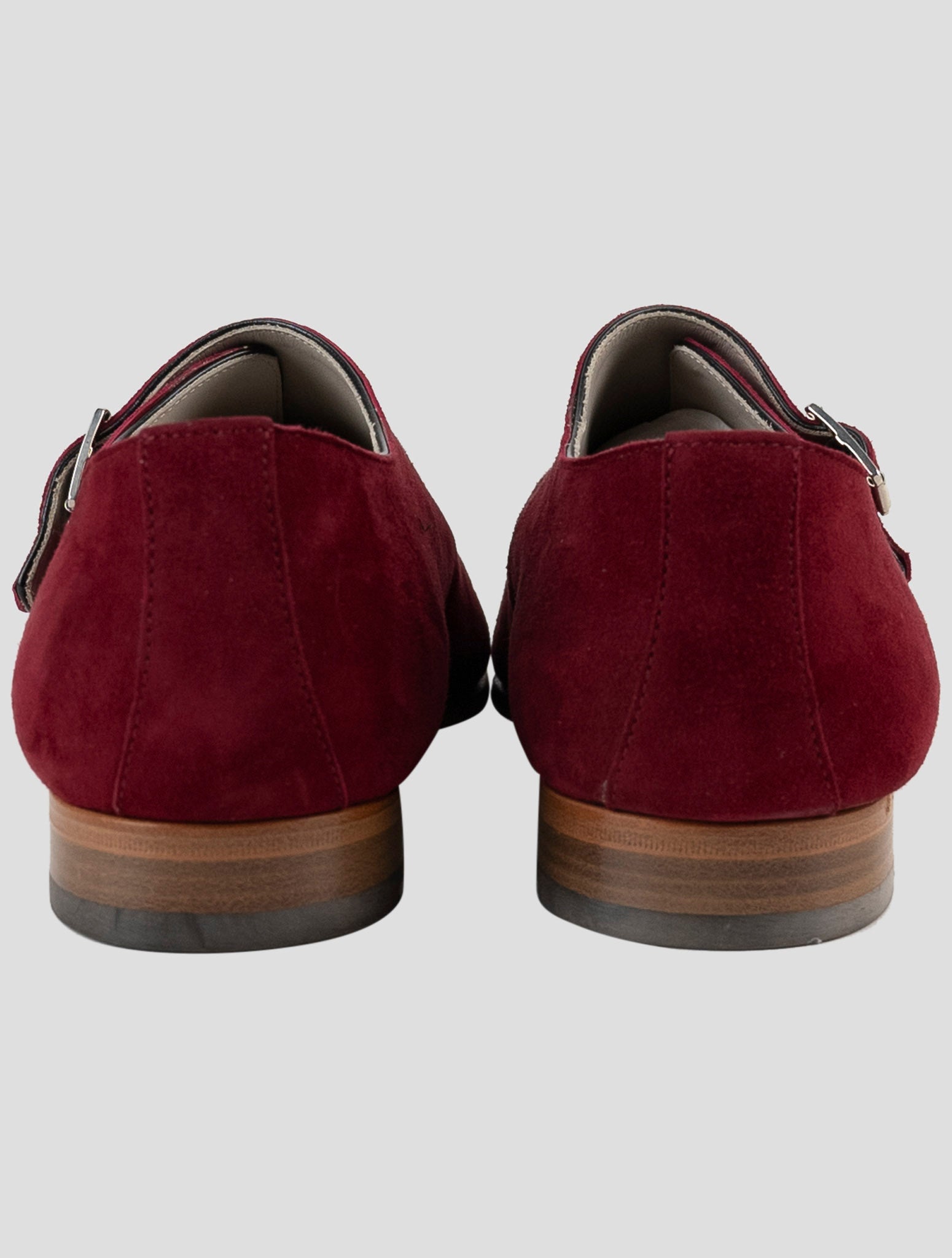 Kiton Burgundy Leather Sneakers