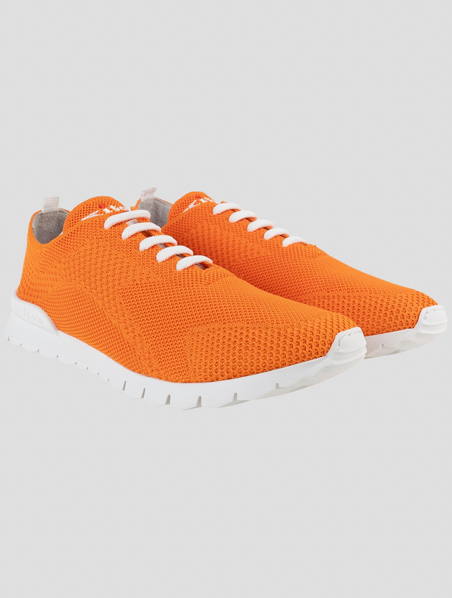 Kiton Orange Cotton Ea Sneakers